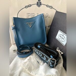 Prada Vitello Daino Soft leather mini shoulder bag